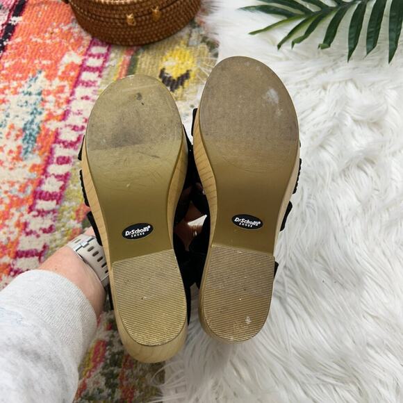 Dr. Scholl's Neutral Black Chunky Platform Heeled Blossom Sandal 7.5 - Picture 10 of 11
